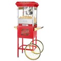 Great Northern Popcorn Pasadena Popcorn Machine with Cart Popper Makes 3 Gallons, 8-Ounce Kettle, Drawer, Tray, Scoop (Red) 387566MZB